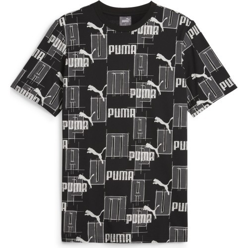 Мужская футболка Puma Ess+ Logo Lab Aop Black White 678982 01