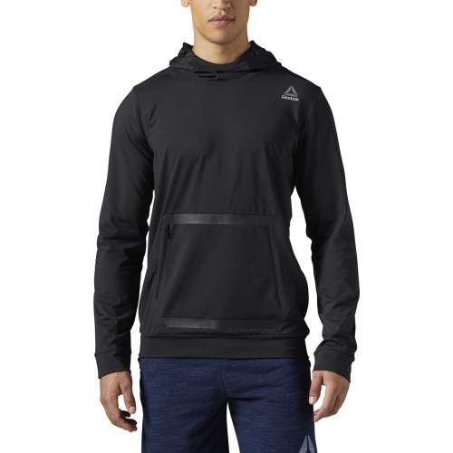 Reebok Hexawarm Pullover Hoodie džemperis, melns, BR9625