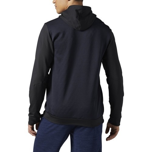 Reebok Hexawarm Pullover Hoodie džemperis, melns, BR9625