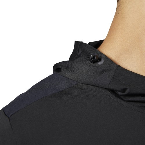 Толстовка Reebok Hexawarm Pullover Hoodie, черная, BR9625