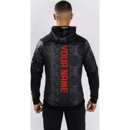 UFC Adrenaline by Venum Personalizēta autentiska Fight Night vīriešu jaka ar kapuci - melna