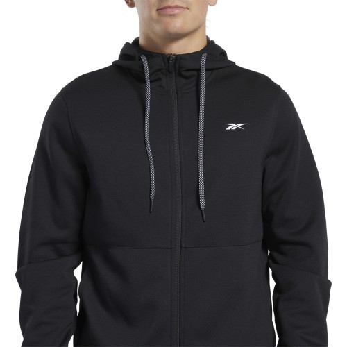 Reebok Wor Dbl Kn Fz Hood Zip Hoodie Black FK6236