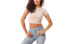 Glo Story Women's Blouse Cream WPO 4437-3
