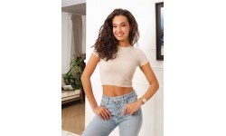 Glo Story Women's Blouse Cream WPO 4437-3