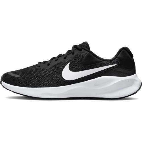Nike Revolution 7 vīriešu apavi Black White FB2207 001