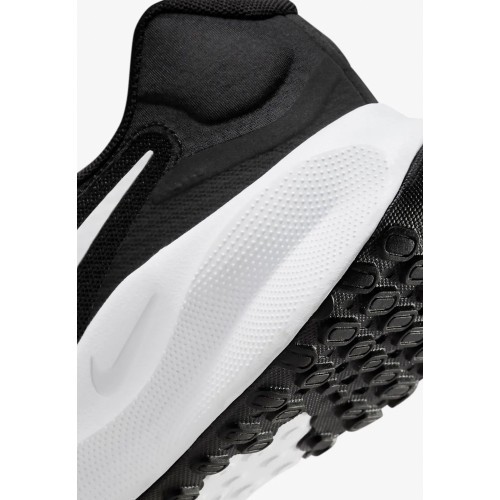 Nike Revolution 7 vīriešu apavi Black White FB2207 001