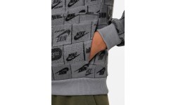 Nike Sweatshirt for Teens K NSW Club FT Hdy AOP Grey FN8741 084