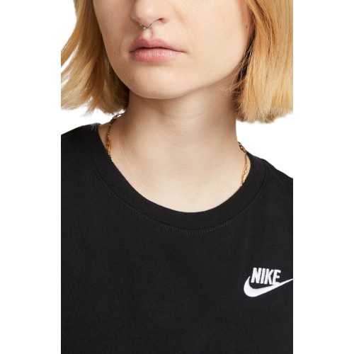 Nike W NSW Club SS Tee sieviešu krekls, melns DX7902 010