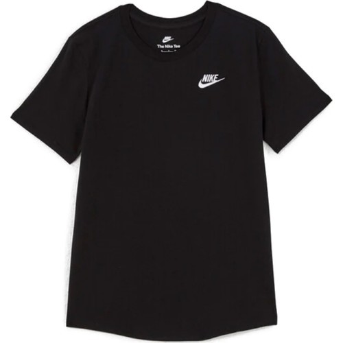 Nike W NSW Club SS Tee sieviešu krekls, melns DX7902 010