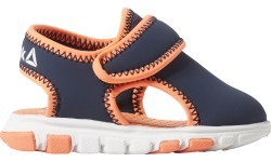 Детские сандалии Reebok Wave Glider III чёрно-оранжевые CN8615