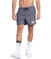 Nike Men's Swim Shorts Logo Solid 5" Gray NESSA566 018