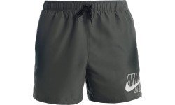 Nike Men's Swim Shorts Logo Solid 5" Gray NESSA566 018