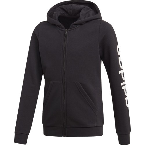 Adidas толстовка для девочек Yg E Lin Fz Hd Black EH6124