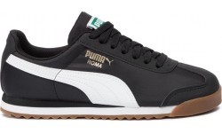 Puma Roma Basic Summer bērnu apavi, melni/balti 359841 21