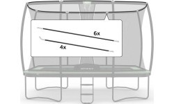 Ultim Safety Net DLX XL ECO drošības tīkla statņu cauruļu komplekts 410