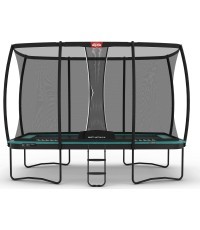 Батут BERG Ultim Champion Regular 410, зелёный + защитная сетка DLX XL
