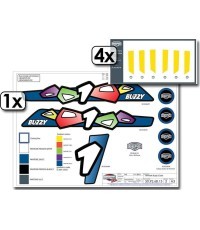 Набор наклеек Buzzy жёлтый