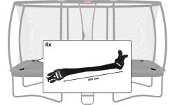 Aizsargtīkla sprādze Ultim Safety Net DLX XL (400 mm) (4 gab.)