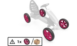 Wheel pink 12.5x2.5-9 slick