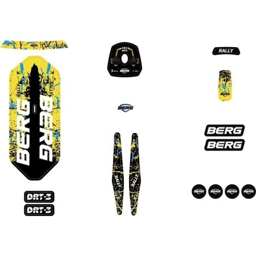 Rally - Sticker Set DRT Yellow 3 Gears