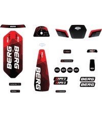 Rally uzlīmju komplekts APX Red 3 Gears