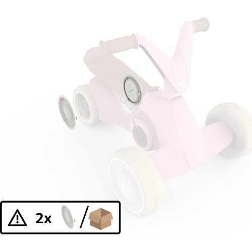 BERG GO² Retro Pink – aizmugurējā riteņa pārsegs (2 gab.)