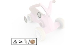 BERG GO² Retro Pink – aizmugurējā riteņa pārsegs (2 gab.)