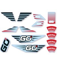 BERG GO² SparX Red - Sticker set