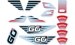 BERG GO² SparX Red - Sticker set