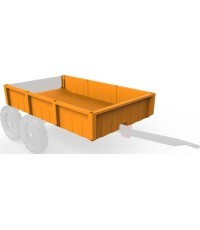 Liela piekabe – konteiners, oranžs