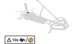XL Frame - U-bracket plastic for chair frame (10x)