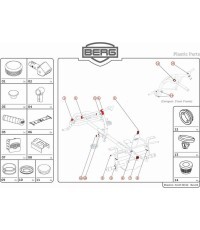 XL rāmis – plastmasas detaļas