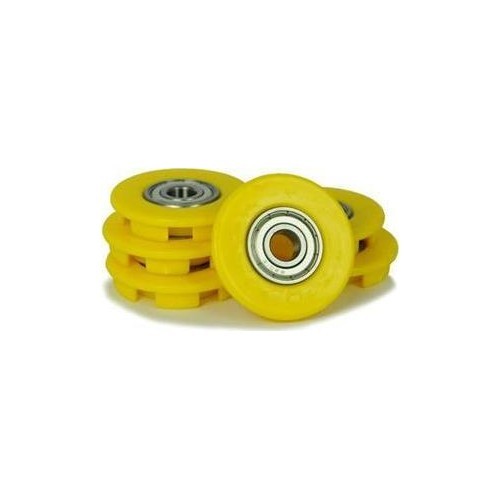 Buddy – riteņu vāciņi 12 mm, dzelteni (6 gab.)