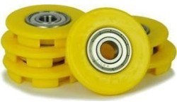 Buddy – riteņu vāciņi 12 mm, dzelteni (6 gab.)