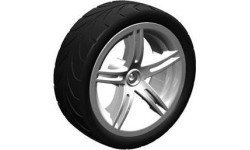 Wheel silver 4.30/150-12 slick right