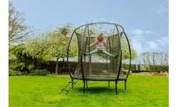 EXIT Silhouette trampoline ø183cm - black Outdoor Round Coil spring Above ground trampoline