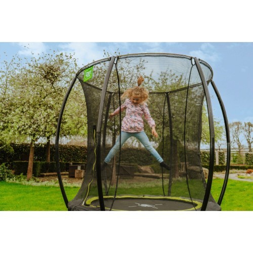 EXIT Silhouette trampoline ø183cm - black Outdoor Round Coil spring Above ground trampoline