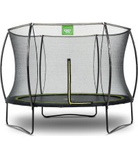 EXIT Silhouette trampoline ø244cm - black Outdoor Round Coil spring Above ground trampoline