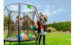 EXIT Silhouette trampoline ø183cm - pink Outdoor Round Coil spring Above ground trampoline