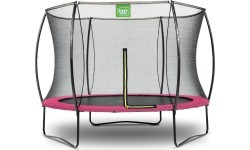 EXIT Silhouette trampoline ø244cm - pink Outdoor Round Coil spring Above ground trampoline