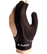 Buffalo Abpusējs biljarda cimds melns/melns L