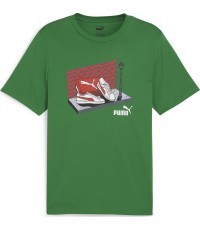 Puma Graphics Sneaker vīriešu T-krekls zaļš 680175 86