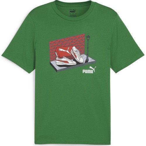 Мужская футболка Puma Graphics Sneaker зелёная 680175 86