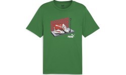 Мужская футболка Puma Graphics Sneaker зелёная 680175 86
