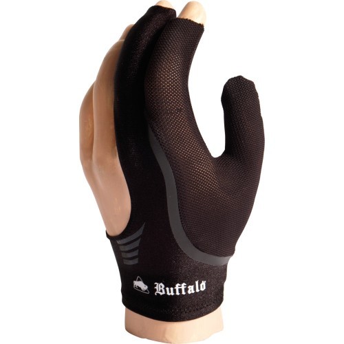 Бильярдная перчатка Buffalo Reversible, чёрная, XL