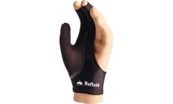 Buffalo Abpusējs biljarda cimds melns/melns XL