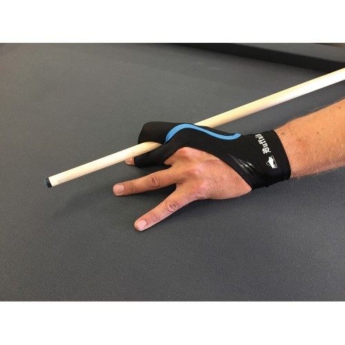 Reversible Billiard Glove Buffalo, Black/Blue, Size XL