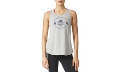 Adidas Logo Tee Blouse Grey Heather BP8392