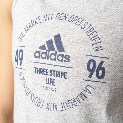 Блузка Adidas Logo Tee Grey Heather BP8392