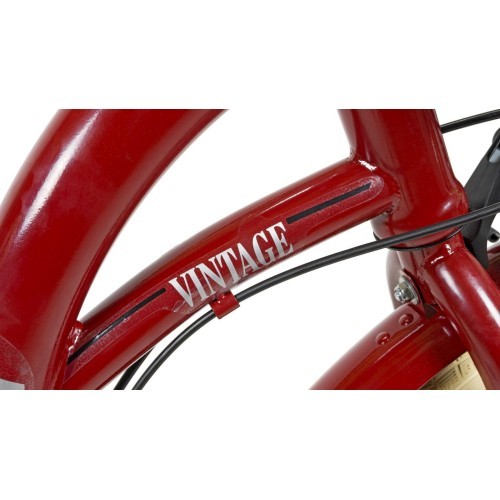 Dviratis AZIMUT Vintage TX-7 26" 2023 bordo krēmkrāsas spīdīgs